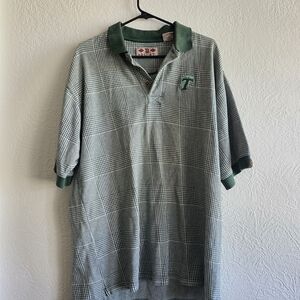 Stylish Green Polo Shirt with Embroidered Detail